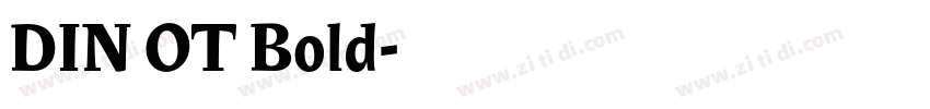 DIN OT Bold字体转换